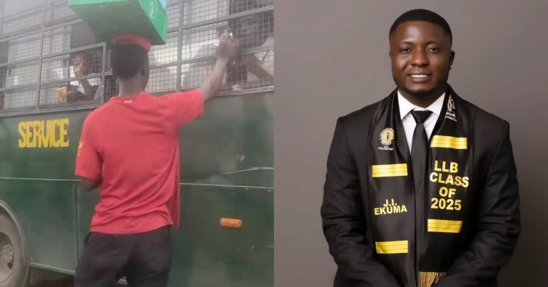 Obi Cubana celebrates former Lagos hawker, Ekuma Jeremiah on bagging law degree