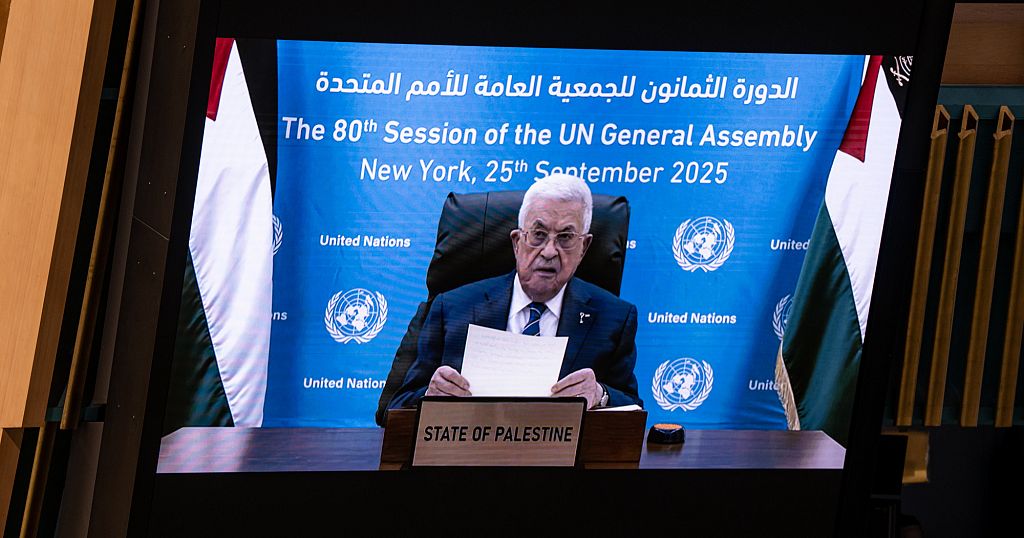 Palestinian president denounces October 7th attack, at UN General Assembly