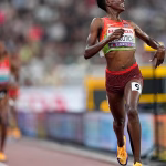 Kenya's Faith Cherotich claims gold in the women's 3,000m steeplechase
