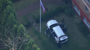 Sydney Police Officer Injured As Car Crashes Russian Consulate Gates 300x169