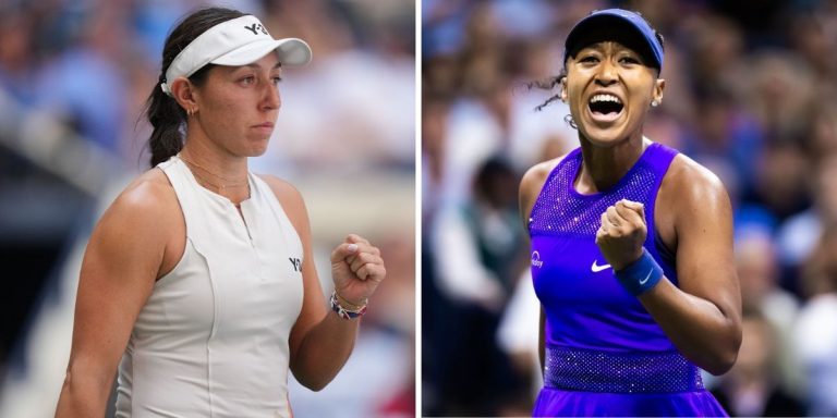 Jessica Pegual and Naomi Osaka at the US Open - Image Source: Getty