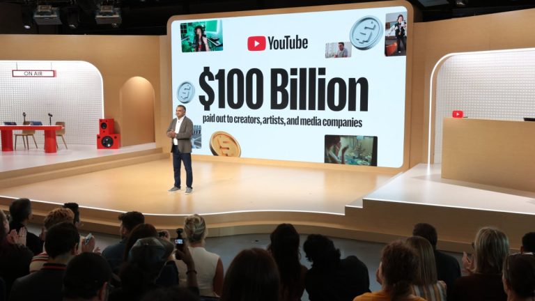 YouTube's paid creators $100 billion in four years