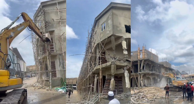 Lagos Begins Illegal Buildings Demolition At Trade Fair Complex • Channels Television