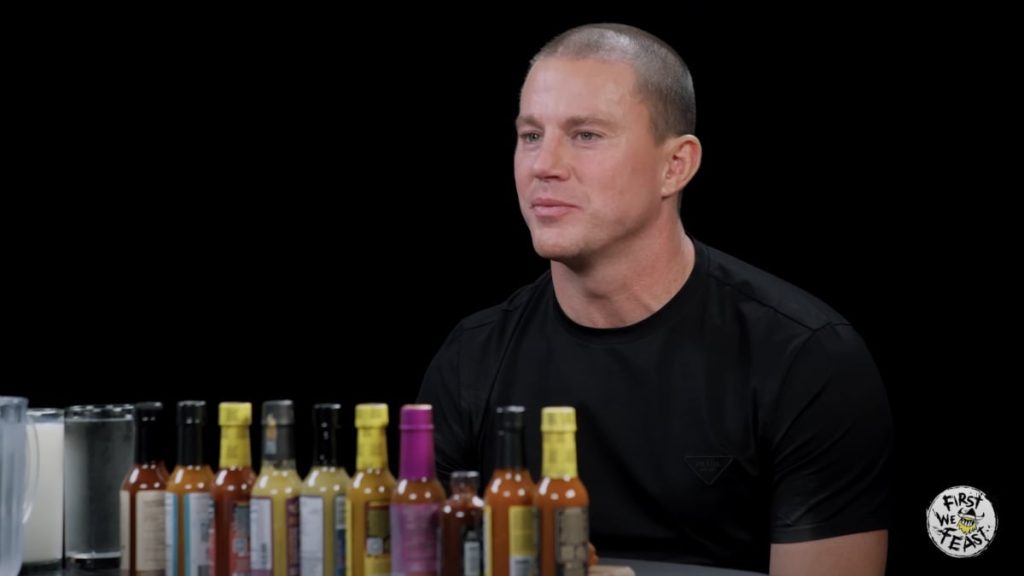 Channing Tatum fanboys over Sean Evans in 'Hot Ones' interview