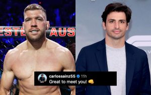 Dricus Du Plessis Meets F1 Star Carlos Sainz 300x188