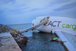 Cargo Plane Skids Off Hong Kong Runway, Kills Two
