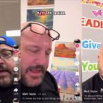 Is Kevin James pretending to be an art teacher on TikTok?