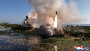 North Korea Fires Ballistic Missiles Ahead Of Trump Visit 300x169