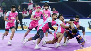 Jaipur Pink Panthers progressed to the Eliminator in Pro Kabaddi 2025 (Image Credits: PKL)
