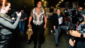 The Rock during the Netflix premiere of RAW [Image: WWE.com]