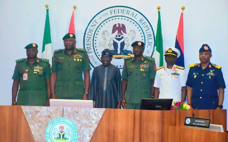 Tinubu Charges Service Chiefs To Tackle Terrorism Be innovative in tackling terrorism, security threats — Daily Nigerian