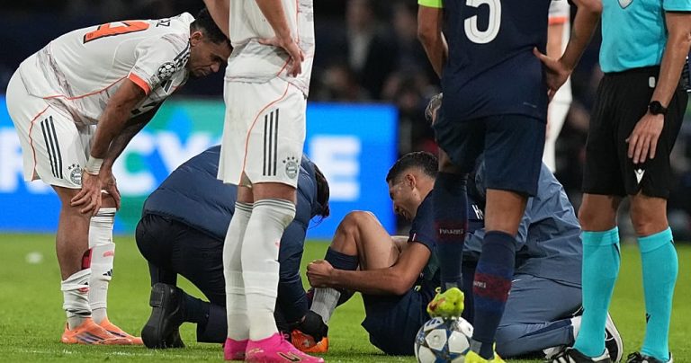 Football: Hakimi injured, Diaz apologises after heavy tackle