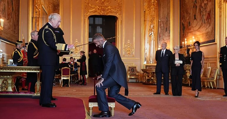 Football star David Beckham knighted by King Charles III