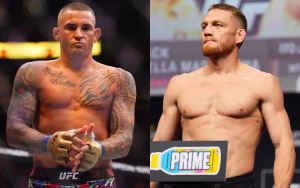 Dustin Poirier (left) feels Jack Della Maddalena (right) vs. Islam Makhachev will be a close fight. [Images courtesy: Getty Images]