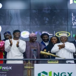 Ciara Rings NGX Closing Gong With Sanwo-Olu • Channels Television