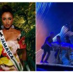 Jamaica Miss Universe contestant rushed to hospital after falling off stage [VIDEO]