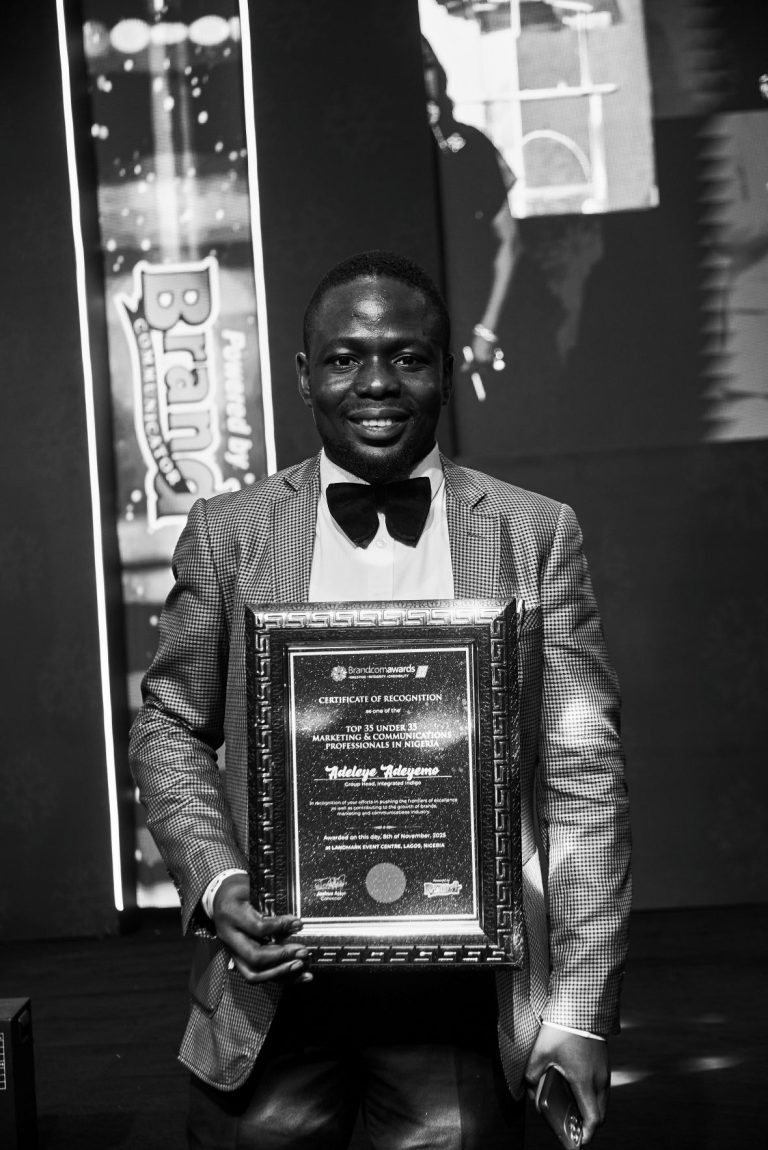 2025 Brandcom Awards: Integrated Indigo’s Group Head, Adeleye Adeyemo, named among Nigeria’s top 35 Marketing Professionals