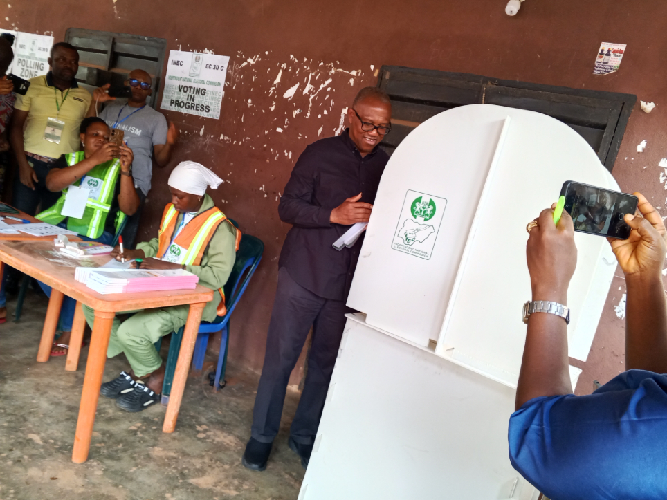 Anambra election: Peter Obi votes, laments vote buying