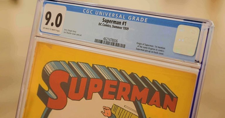 Rare Superman comic book found in attic breaks world record at auction