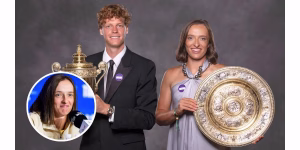 Jannik Sinner and Iga Swiatek shared a dance at the Wimbledon Champions