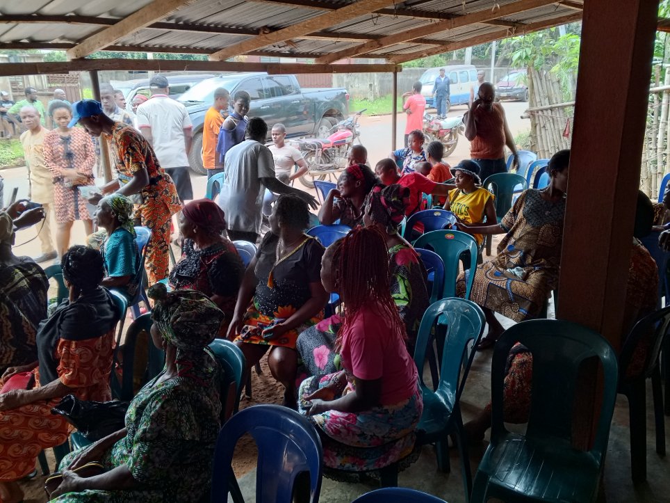 Anambra guber: Large voter turnout at Peter Obi's polling unit in Agulu