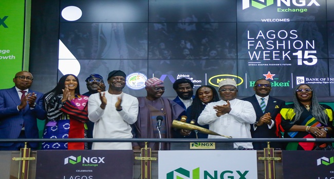 Ciara Rings NGX Closing Gong With Sanwo-Olu • Channels Television