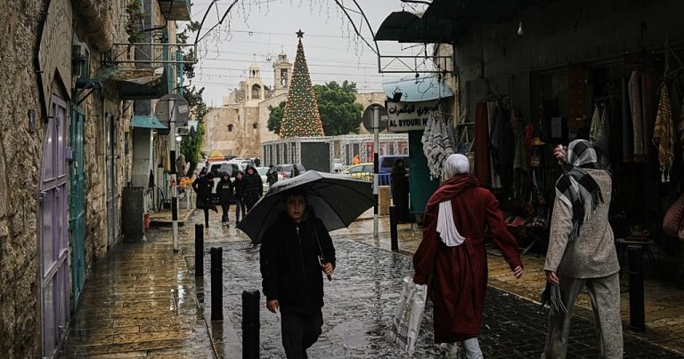 Christmas hymns return to Bethlehem after ceasefire brings brief respite