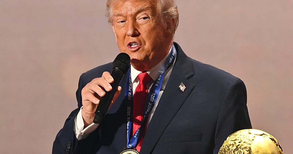 FIFA awards Trump peace prize for global efforts FIFA awards US President Trump its first ever international peace prize