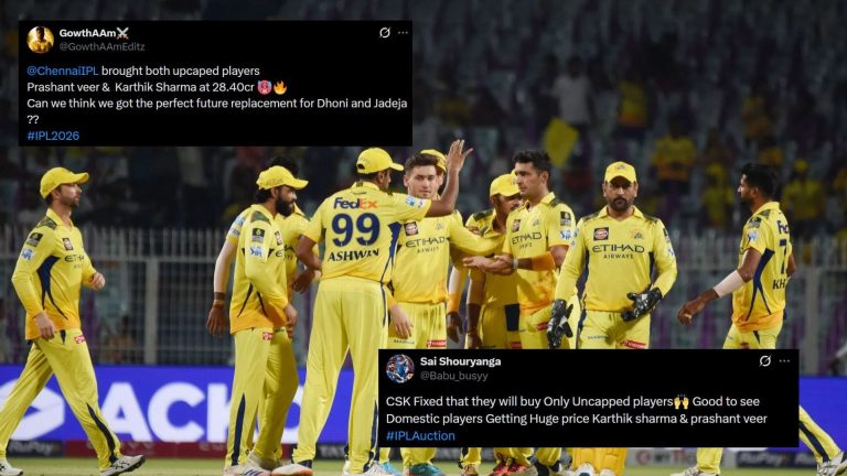 CSK acquired Prashant Veer and Kartik Sharma at the IPL 2026 auction (Image Credits: Getty &amp; @Babu_busyy,@GowthAAmEditz/X)