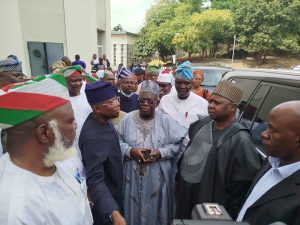 PDP Chairman Visits Obasanjo In Abeokuta 300x225