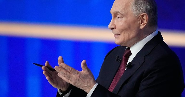 Putin accuses Kyiv of rejecting peaceful settlement, signals openness to talks