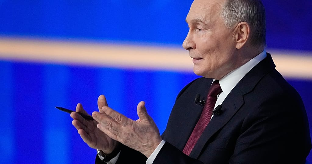 Putin accuses Kyiv of rejecting peaceful settlement, signals openness to talks