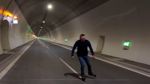 Slovakia Tunnel Opens After Decades With PM Rollerblading Through 300x169