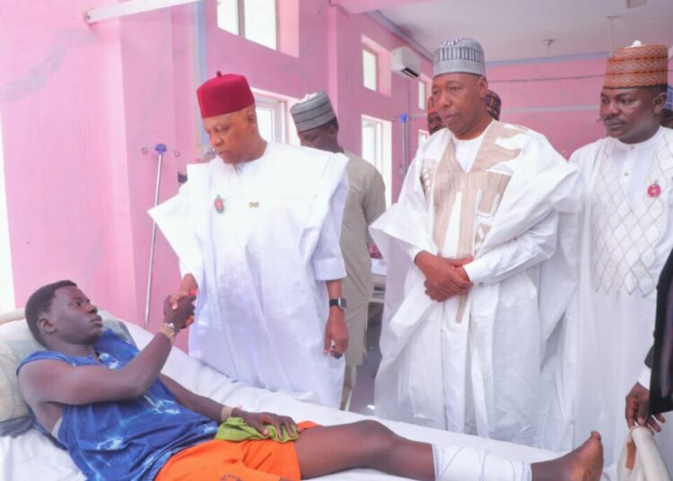 Borno mosque blast: Shettima visits victims, pledges support