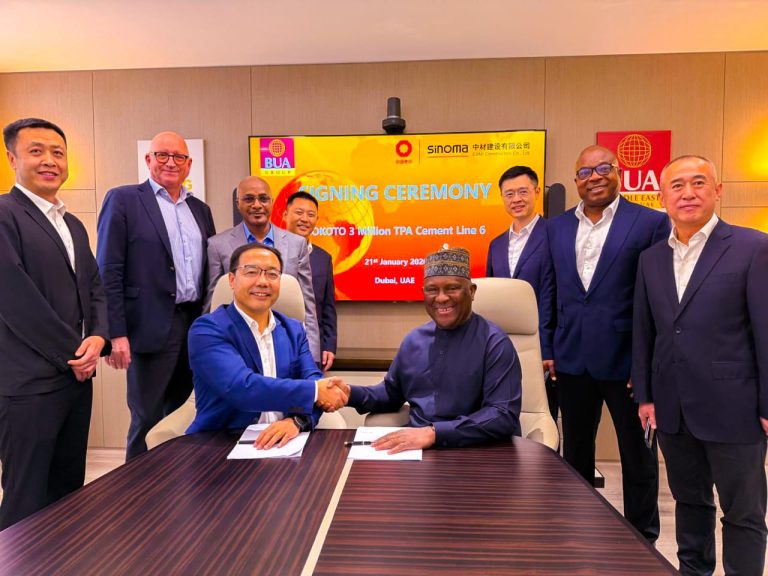BUA Cement signs agreement with CBMI to build 3 million-ton-per-annum Sokoto line 6
