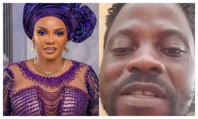 Allwell Ademola's brother seeks Iyabo Ojo's forgiveness at sister's burial [VIDEO]