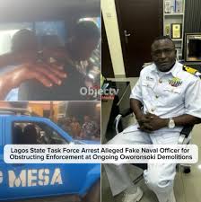 Fake navy officers apprehended in Lagos Taskforce raid — Daily Nigerian