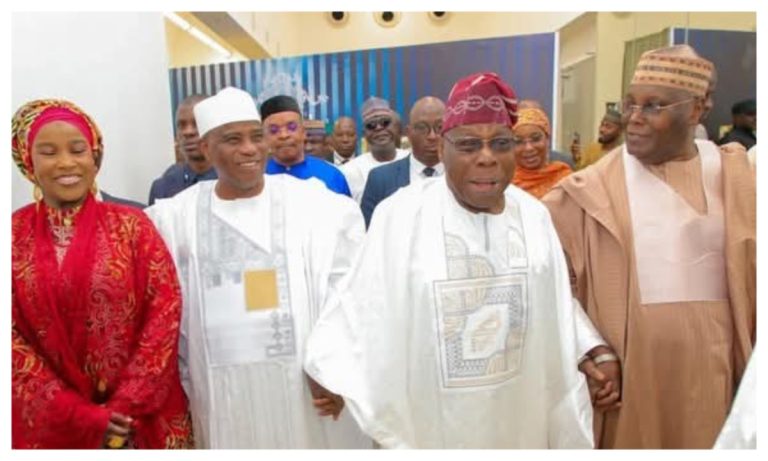 Obasanjo, Jonathan at Tambuwal's birthday, demand credible leadership in Nigeria