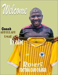 Nigeria Coach Abdullahi Umar Tyabo Joins Rovers FC 232x300