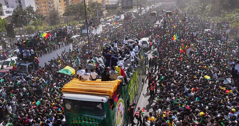 Senegal's president praises player for actions during AFCON final