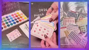 TikTok Users Create Handmade Punch Cards For Goal Setting And 300x169