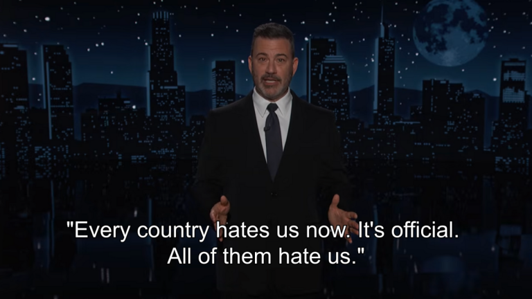 Jimmy Kimmel recaps first year of Trump's presidency with embarrassing montage