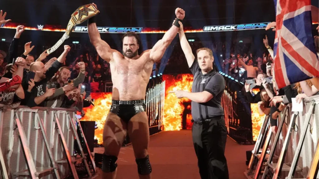 Drew McIntyre with the Undisputed WWE Title