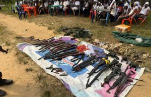 Militants Surrender Arms In Cross River State Amnesty Programme 300x192