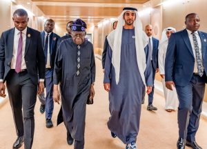 Tinubu Arrives Abu Dhabi For Sustainability Week 300x216