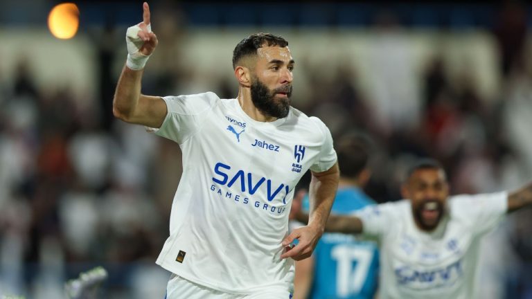 SPL: Modric, Marcelo, Vnicious react as Benzema scores hat-trick in first game for new club