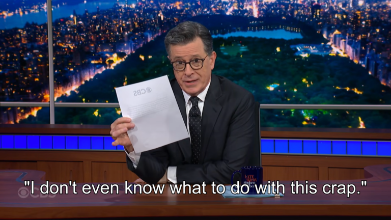 CBS claims it didn't ban Stephen Colbert interview from broadcast. Here's what he says about that.