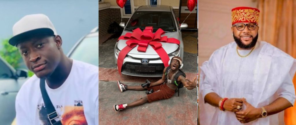 E-Money unfollows Carter Efe for damaging new car he gifted him