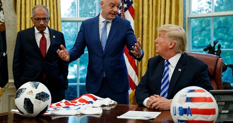 Infantino defends FIFA Peace Prize award to Trump, considers end to Russia ban