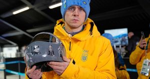 IOC Bars Ukrainian Athlete Over War Memorial Helmet 300x158
